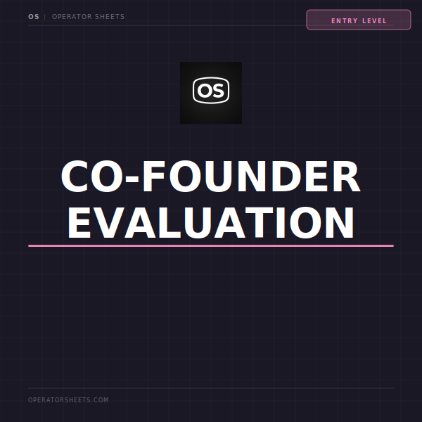 Co-Founder Evaluation