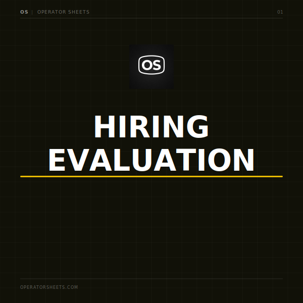 Hiring Evaluation
